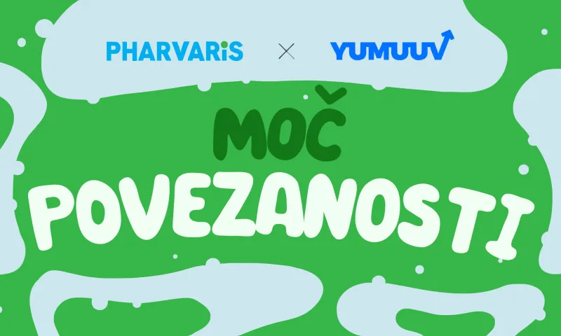 Ekipa na daljavo podjetja Pharvaris, študija primera izziva korakov YuMuuv