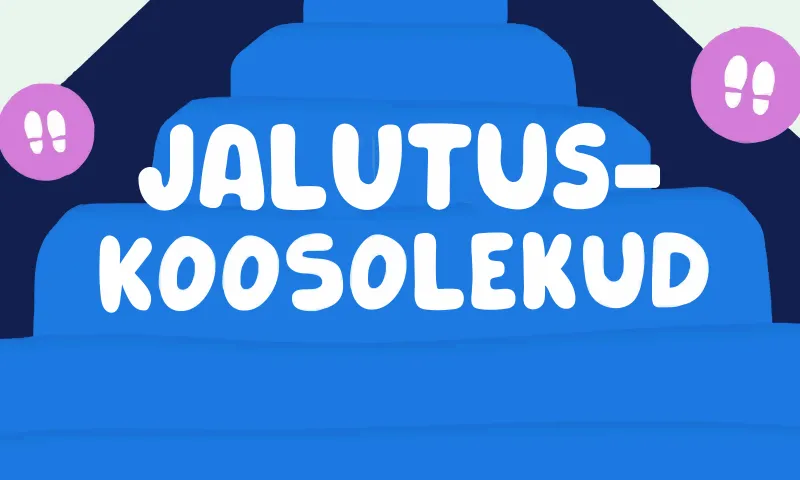 Kolleegid jalutuskoosolekul
