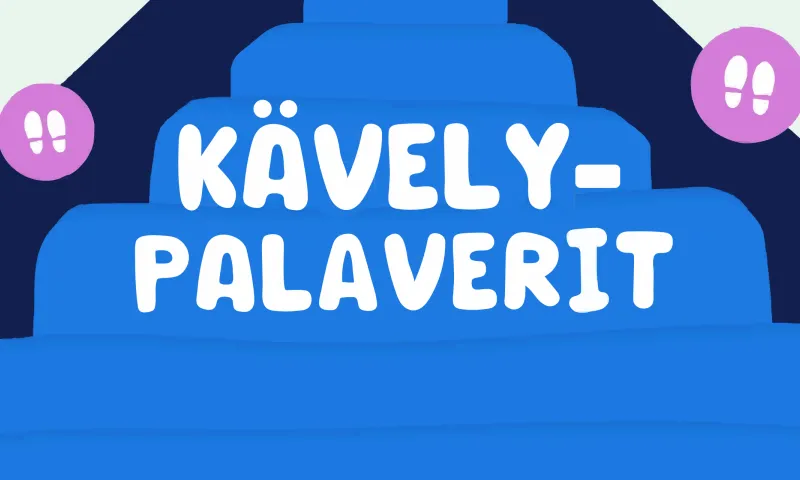 Kollegat kävelypalaverissa