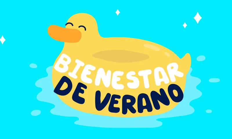 Empleados disfrutando de un desafío de bienestar de verano compatible con las vacaciones
