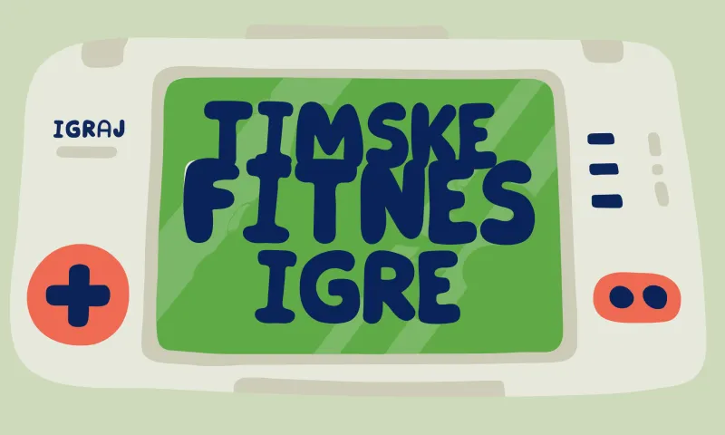 Ekipni izzivi telesne dejavnosti v retro slogu
