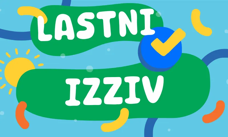 Ustvarjanje zasebnega izziva v aplikaciji YuMuuv