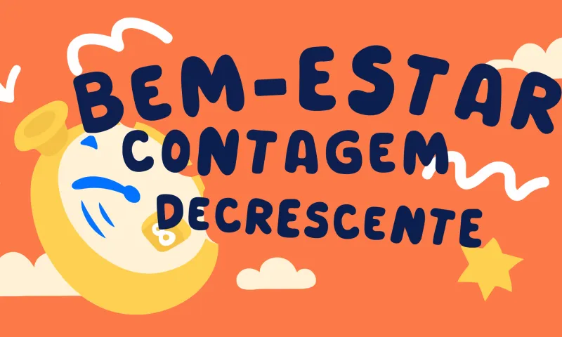 Contagem decrescente de bem-estar para o fim do verão