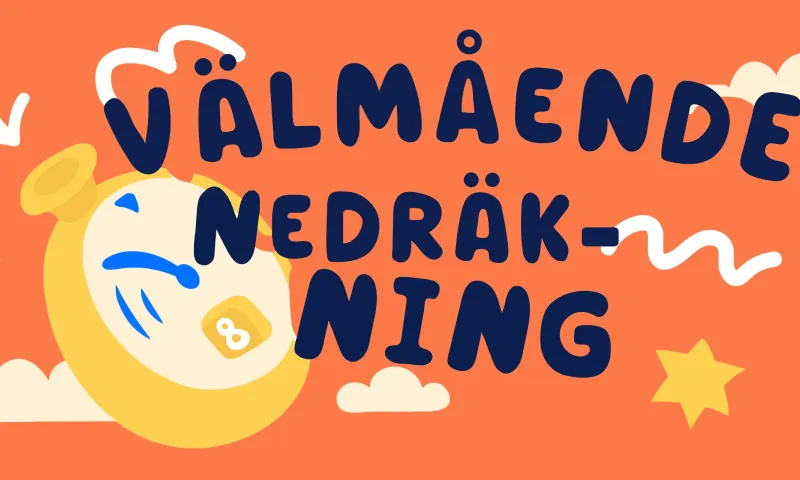 Nedräkning för välmåendet under sommarens sista veckor