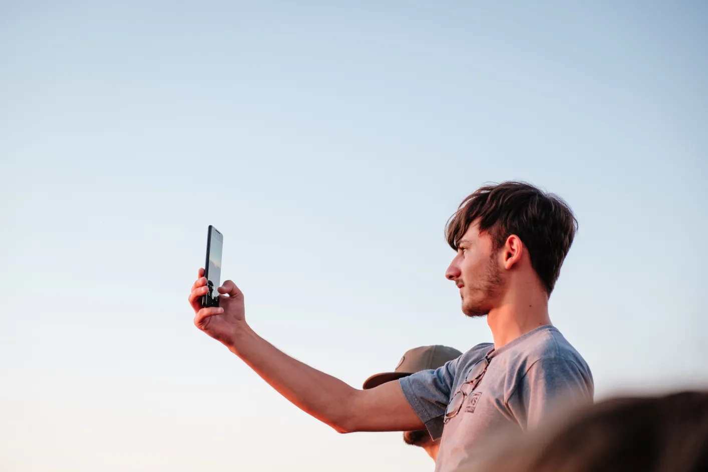 Man on a video call