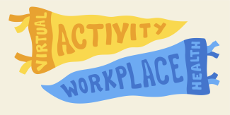 virtal activity and workplace challenge flags