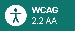 WCAG 2.2 AA compliant